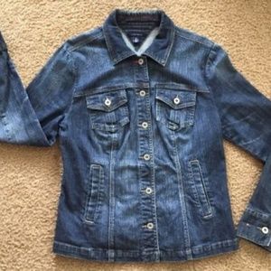 Tommy-Hilfiger-Womens-Size-L-Large-Jean-Jacket